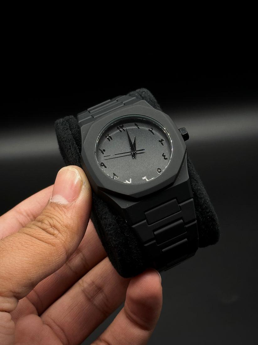 Nooré™Black Arabic Aura Watch