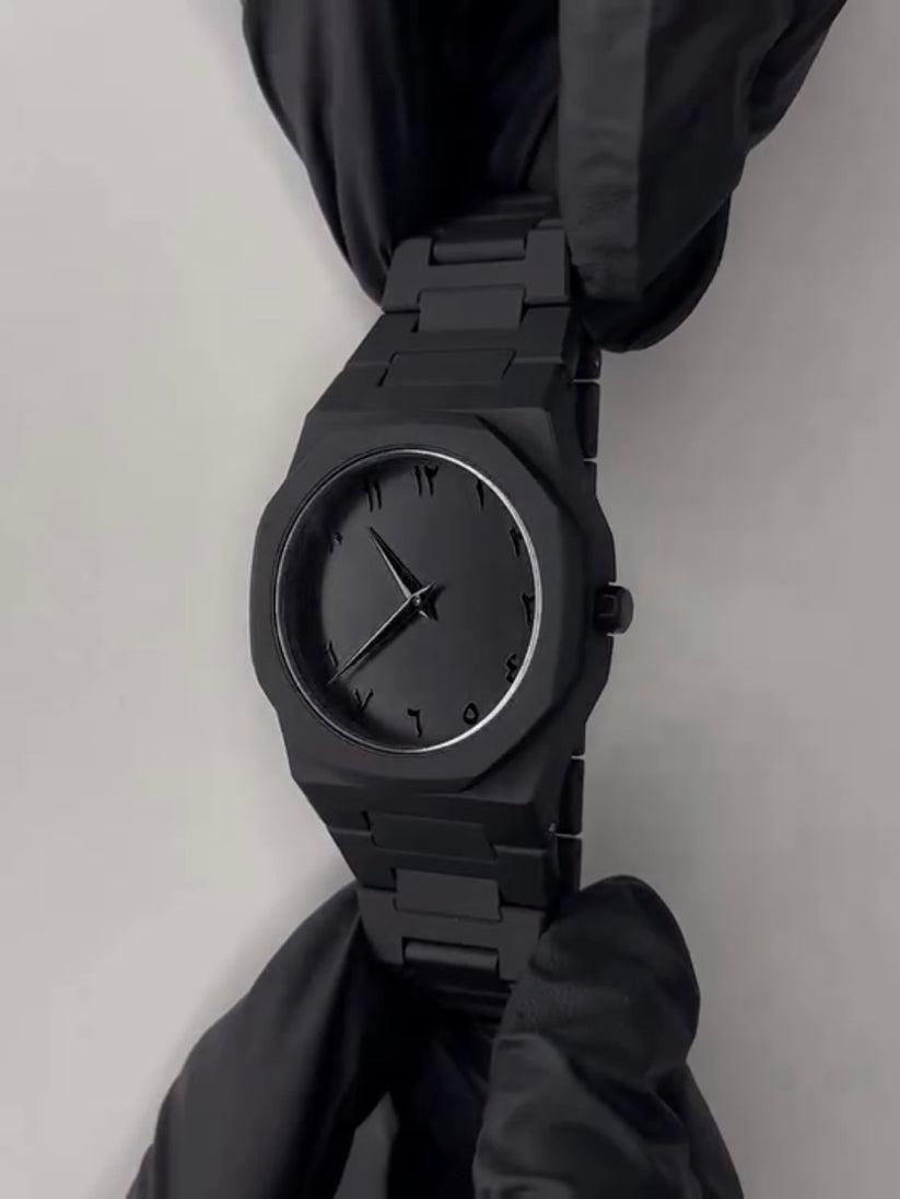 Nooré™Black Arabic Aura Watch