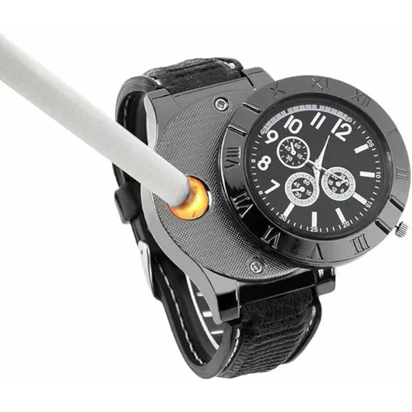 Nooré™Men's Military USB Lighter Watch