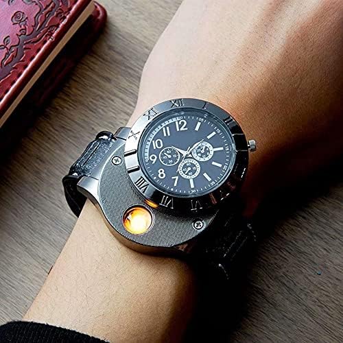 Nooré™Men's Military USB Lighter Watch