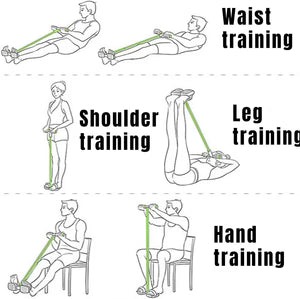 4-Tube Pedal Resistance Band | حزام مقاومة بدواسات بأربعة أنابيب